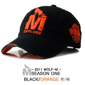 Wholesale Summer M Wolf Baseball Cap Hip Hop Fashion Outdoor Sunshade Cap