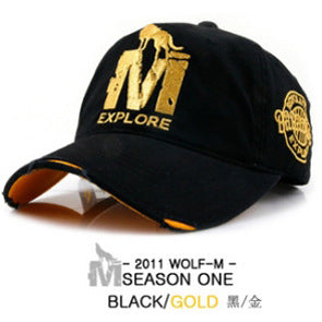 Wholesale Summer M Wolf Baseball Cap Hip Hop Fashion Outdoor Sunshade Cap