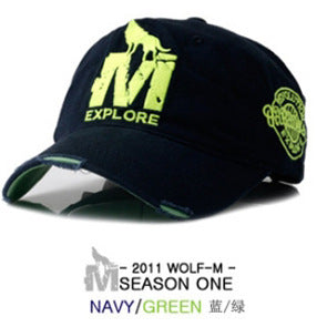 Wholesale Summer M Wolf Baseball Cap Hip Hop Fashion Outdoor Sunshade Cap