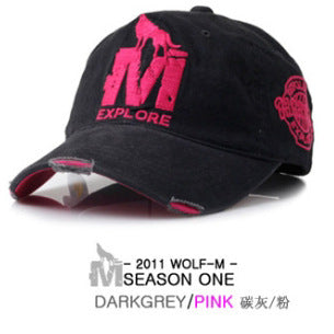 Wholesale Summer M Wolf Baseball Cap Hip Hop Fashion Outdoor Sunshade Cap