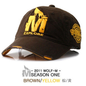 Wholesale Summer M Wolf Baseball Cap Hip Hop Fashion Outdoor Sunshade Cap