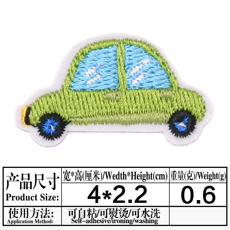 Wholesale Boutique Cartoon Fruit Embroidery Patches Felt Cloth Sew On DIY Clothing Decor Repair Accessory