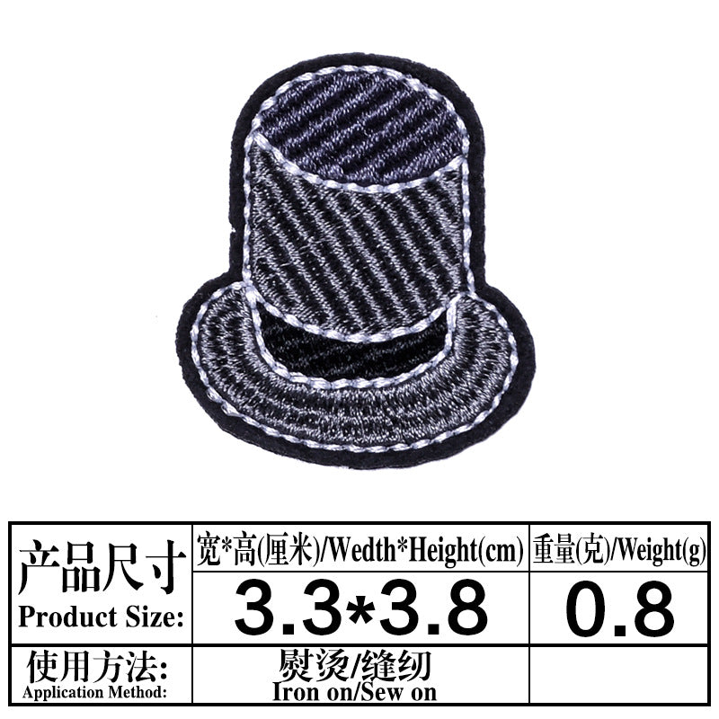 Wholesale Boutique Cartoon Fruit Embroidery Patches Felt Cloth Sew On DIY Clothing Decor Repair Accessory