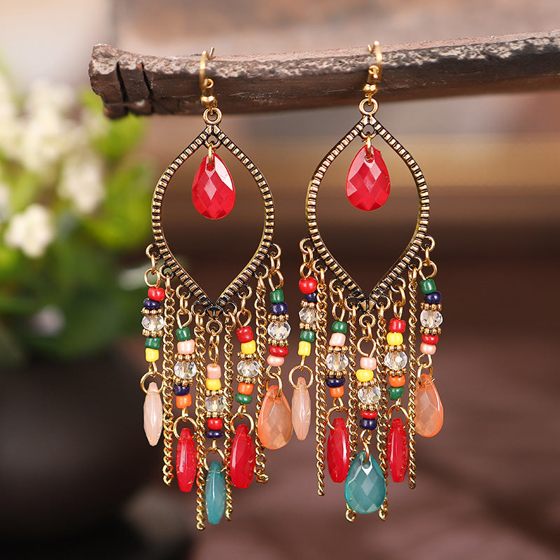 Wholesale Retro Creative High-end Bohemian Ethnic Style Earrings