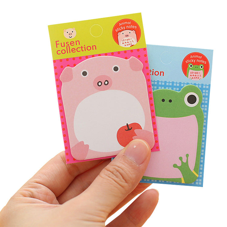 Wholesale Colorful cute cartoon animal sticky notes