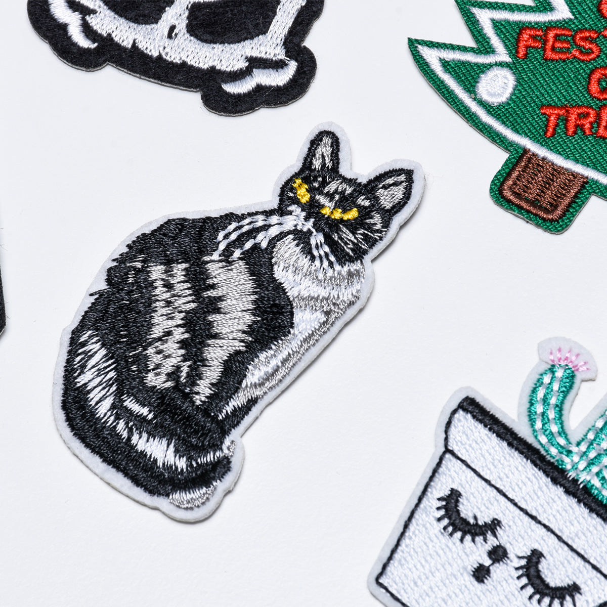 Wholesale Trendy Felt Embroidered Patch Set 23 Assorted Designs For Clothing Shoes Hats DIY Craft Accessory