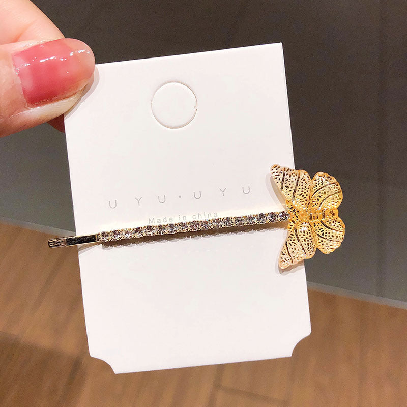 Wholesale Oil Dripping Butterfly Metal Hair Clip