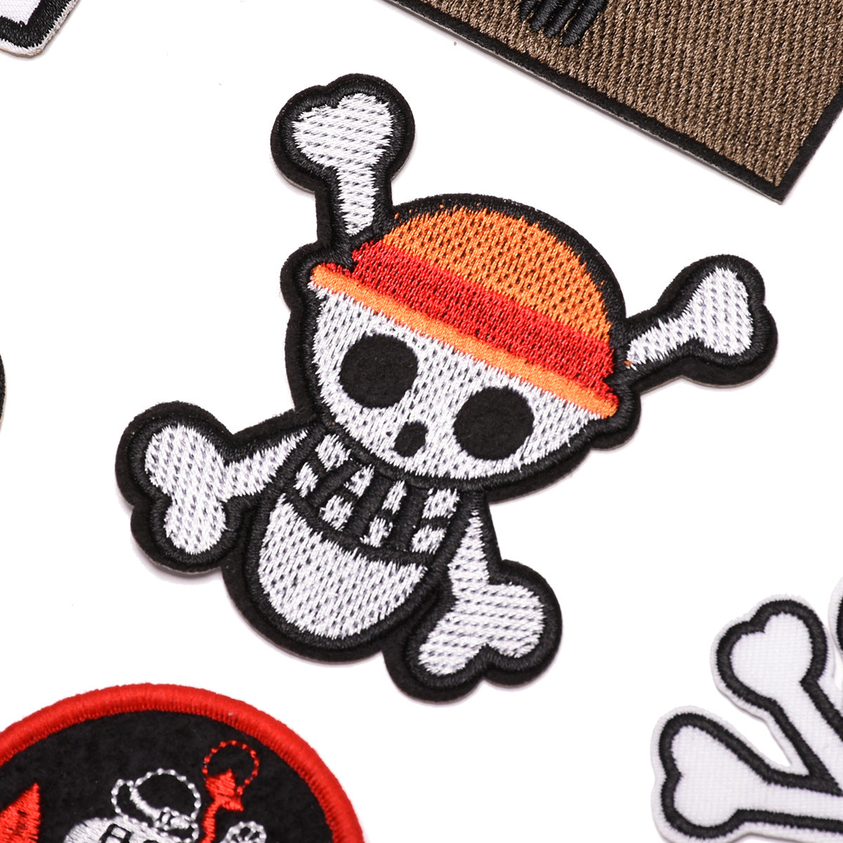 Wholesale Skull Pattern Embroidered Patch Set 9 Pieces Cloth Badges For Clothing Decoration DIY Craft Everyday Use