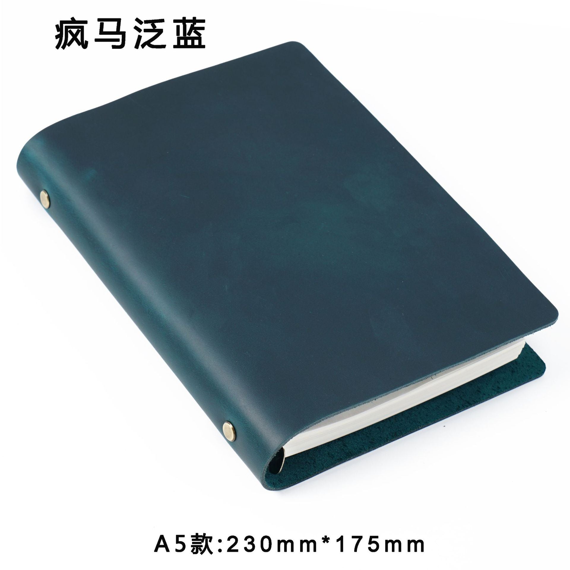 Wholesale Real Leather Vintage Loose Leaf Office Business Handmade Notebook