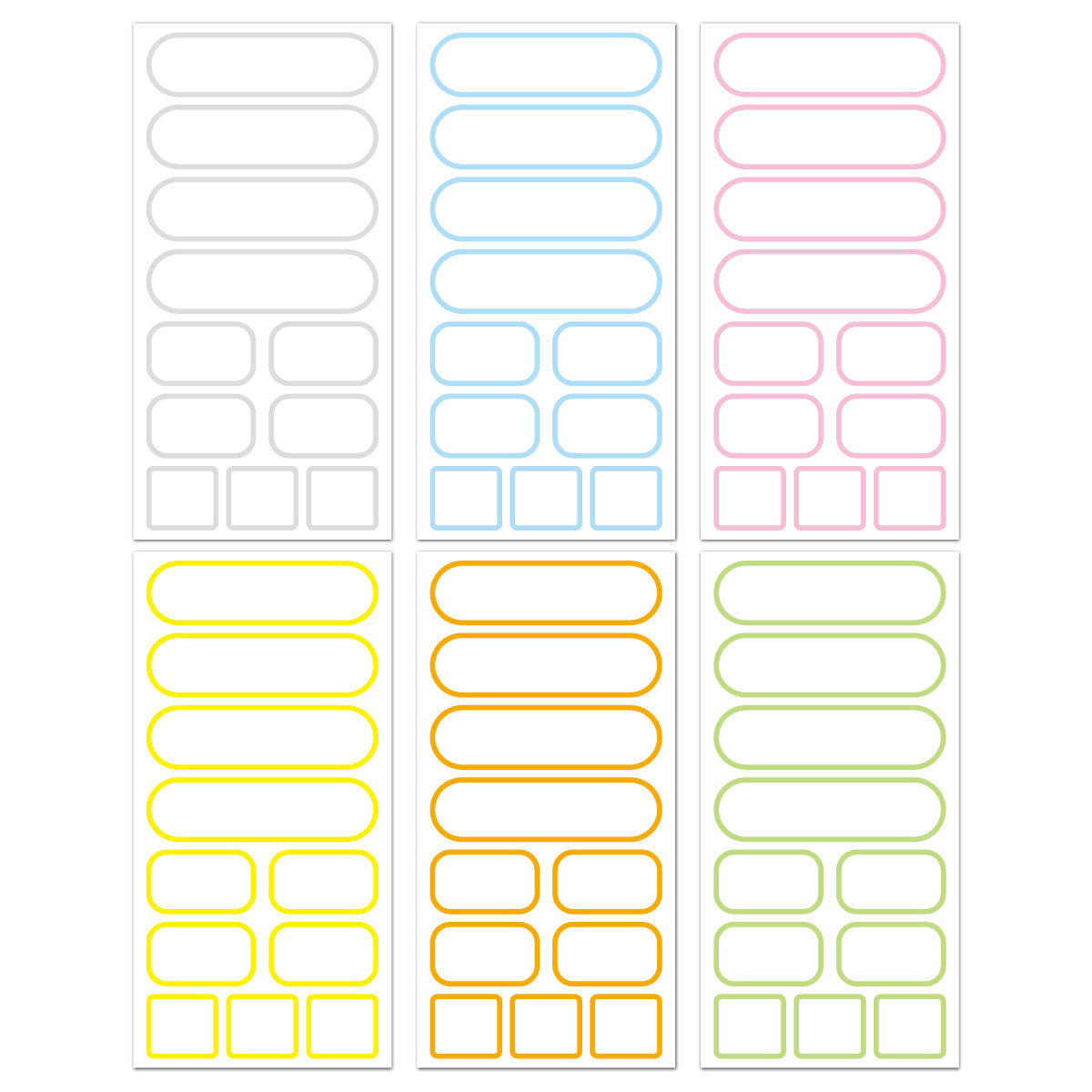 Wholesale of 30PCS/PACK Self-adhesive Removable Waterproof Food Classification Label Stickers