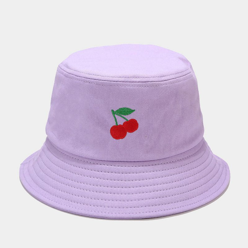 Wholesale Cotton Fruit Pattern Embroidery Bucket Hat