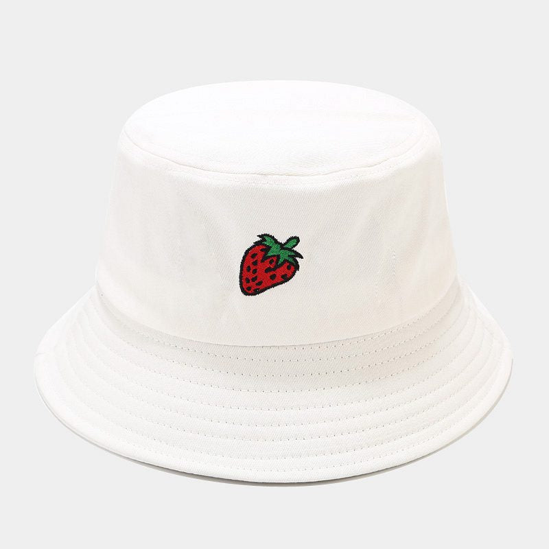Wholesale Cotton Fruit Pattern Embroidery Bucket Hat