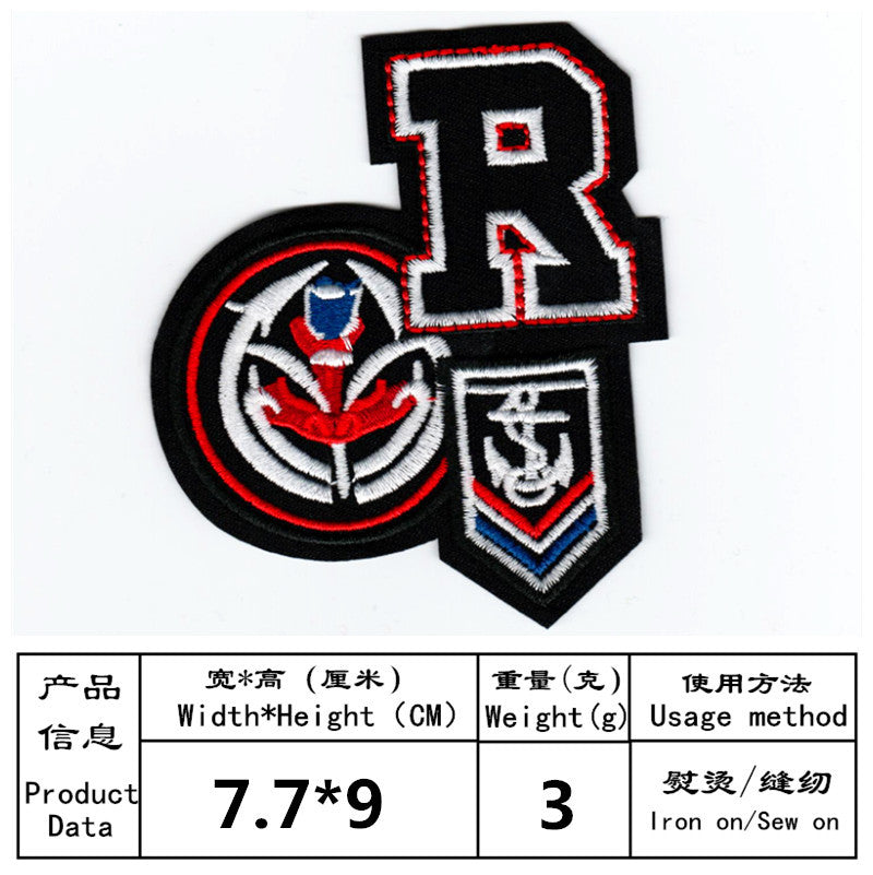 Wholesale Independence Day Alphabet Flag Wings Series DIY Patches