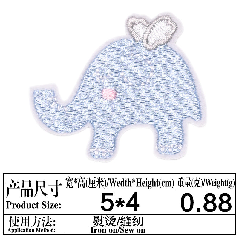 Wholesale Boutique Cartoon Fruit Embroidery Patches Felt Cloth Sew On DIY Clothing Decor Repair Accessory