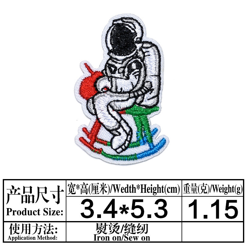 Wholesale Astronaut Air Force Diver Embroidery Patches DIY Clothing Decorative Accessory Casual Party Gift