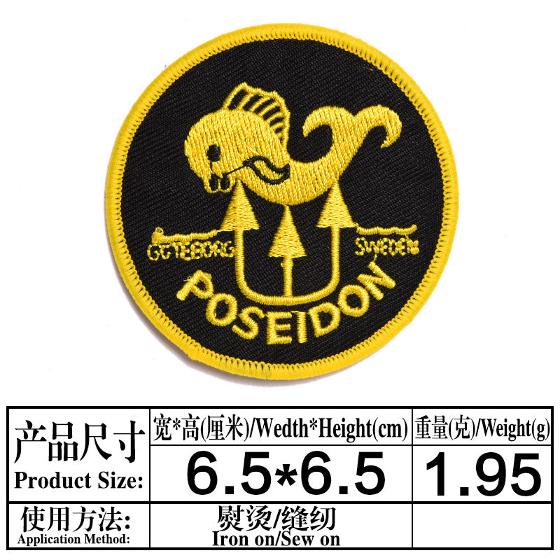 Wholesale Skull Pattern Embroidered Patch Set 9 Pieces Cloth Badges For Clothing Decoration DIY Craft Everyday Use