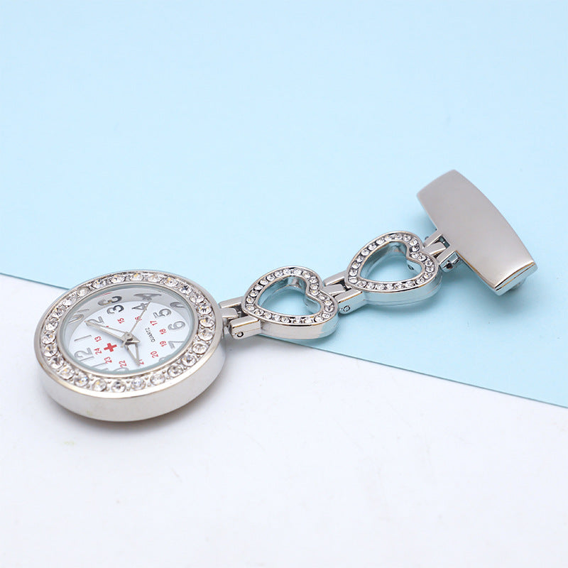 Wholesale Alloy Tumbled Nurse Watch Hanging Chest Watch