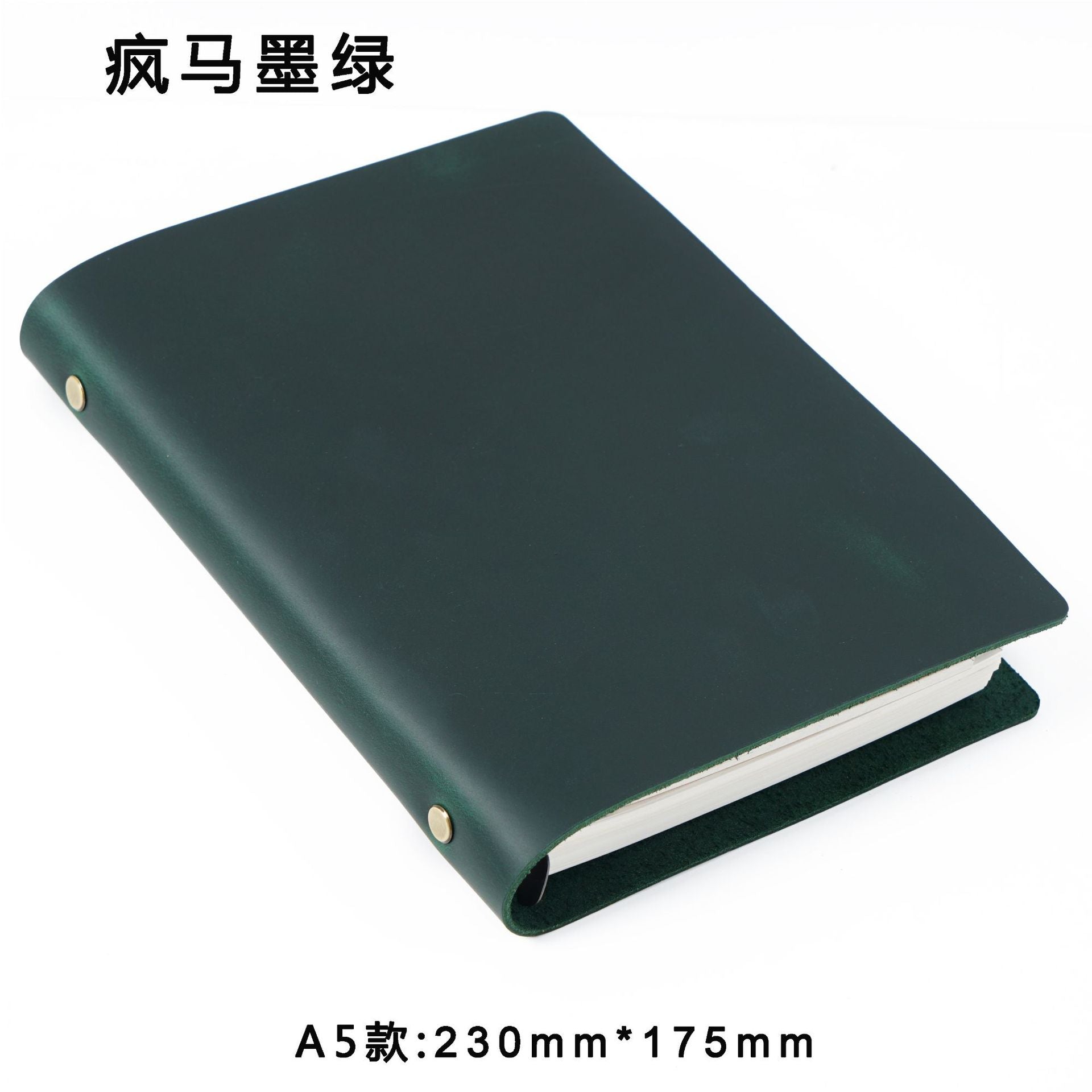 Wholesale Real Leather Vintage Loose Leaf Office Business Handmade Notebook