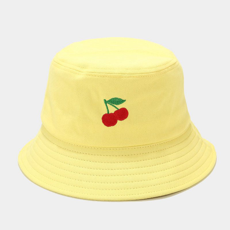 Wholesale Cotton Fruit Pattern Embroidery Bucket Hat
