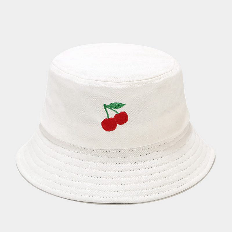 Wholesale Cotton Fruit Pattern Embroidery Bucket Hat