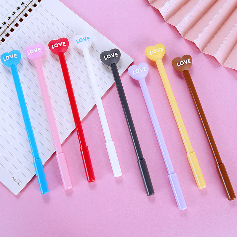 Wholesale 8pcs Cartoon Creative Love Three-dimensional Shape Pvc Soft Glue Needle Pen