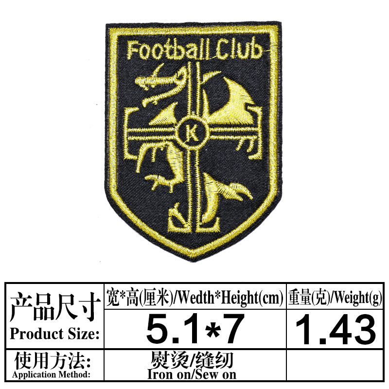 Wholesale College Style Embroidered Patches DIY Iron On Sew On Clothing Badges Chic Accessory