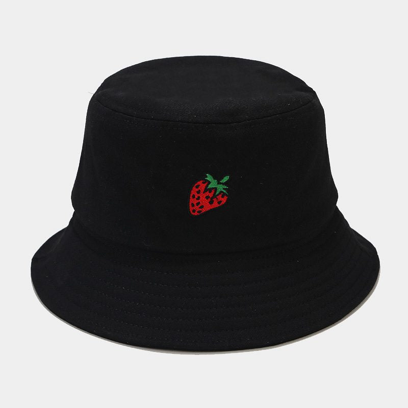 Wholesale Cotton Fruit Pattern Embroidery Bucket Hat