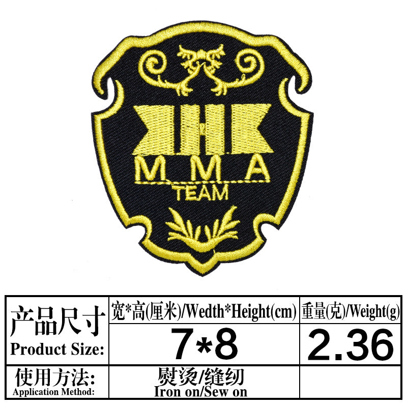 Wholesale Black Embroidered Cloth Patch Punk English Letter DIY Clothing Accessory Boutique Resale