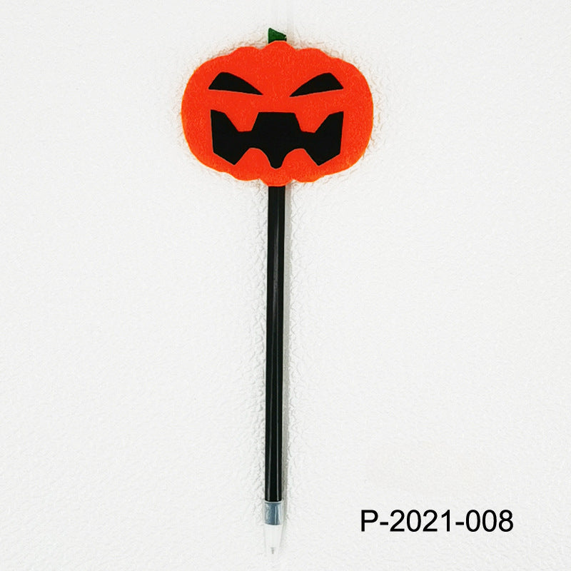 Wholesale Halloween Pumpkin Felt Cloth Ballpoint Pen
