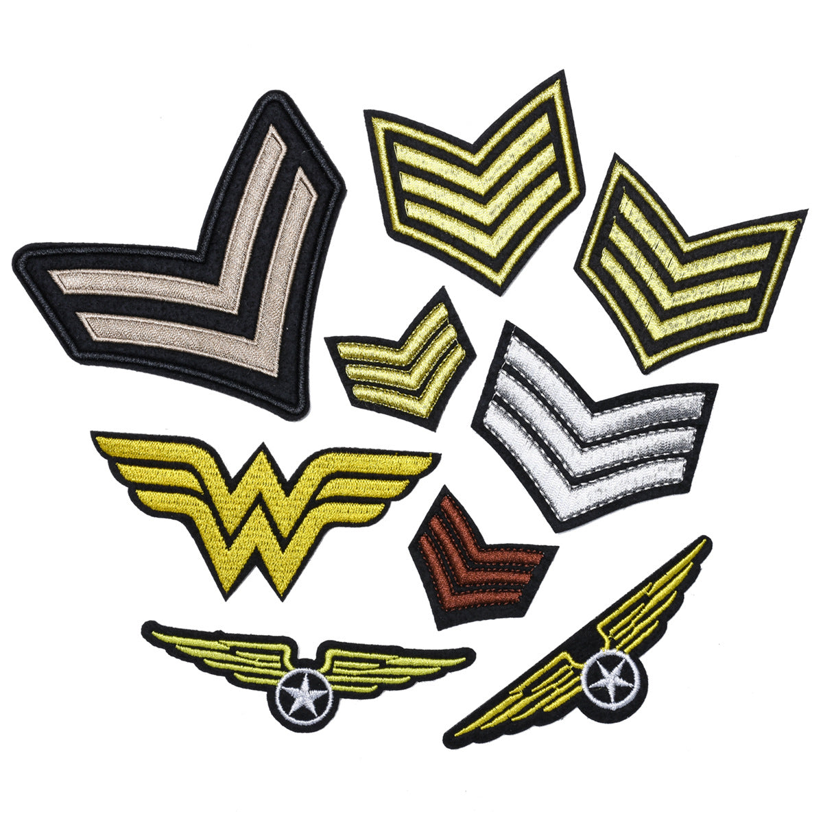 Wholesale 9 Piece Iron On Cloth Patch Set Trendy DIY Fashion Accessory For Clothing Customization Gift Ready For Resale