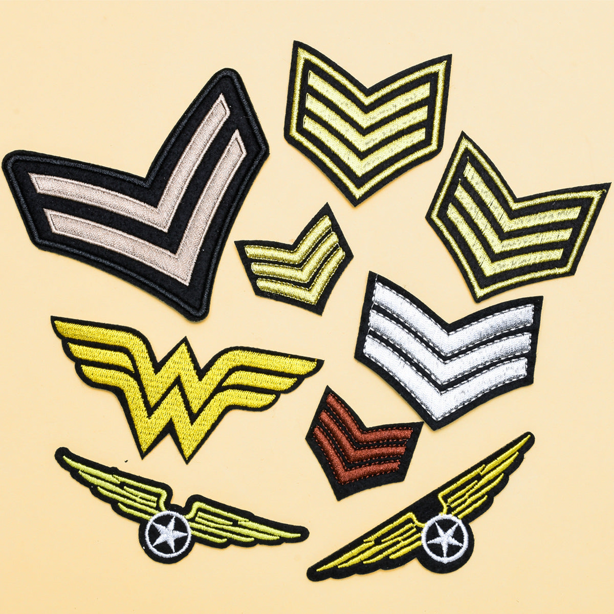 Wholesale 9 Piece Iron On Cloth Patch Set Trendy DIY Fashion Accessory For Clothing Customization Gift Ready For Resale