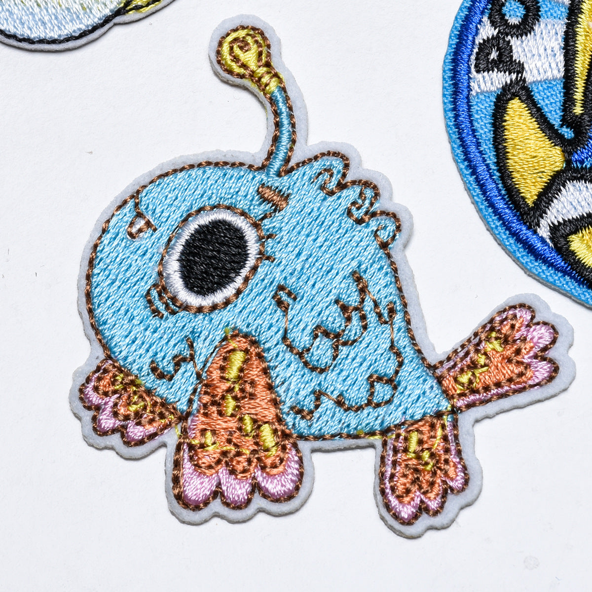 Wholesale Cute Cartoon Ocean Animal Fabric Patches Crab Lobster Whale Kids Clothing DIY Decorative Accessory Gift