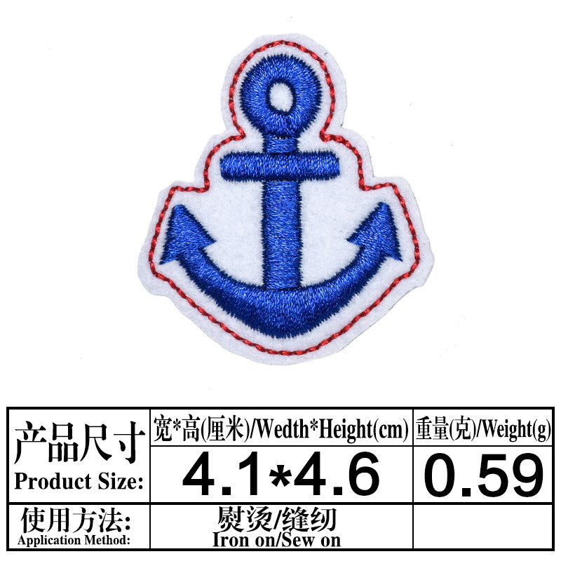 Wholesale Cloth Embroidered Patches Rainbow Cartoon 9 Pack For Clothing Bags Hats DIY Decorative Accessory