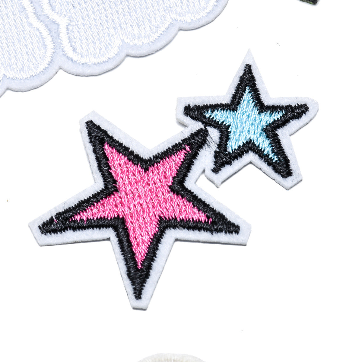 Wholesale Cloth Embroidered Patches Rainbow Cartoon 9 Pack For Clothing Bags Hats DIY Decorative Accessory