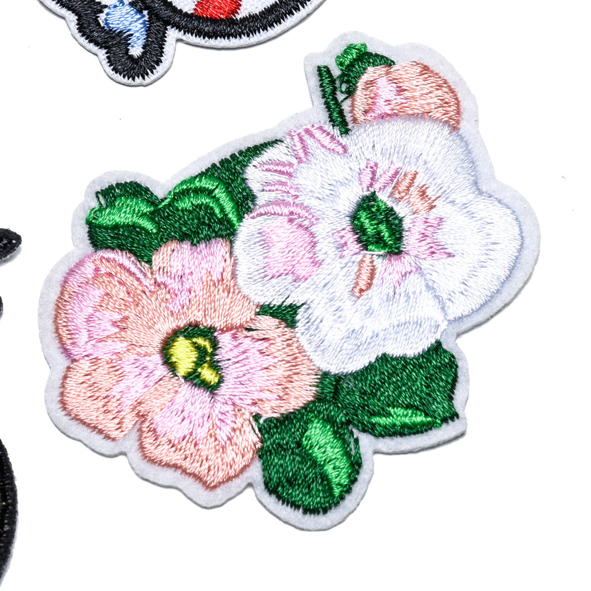 Wholesale 9 Piece Cloth Rainbow Butterfly Embroidered Patches Cartoon DIY Clothing Decorative Gift Set