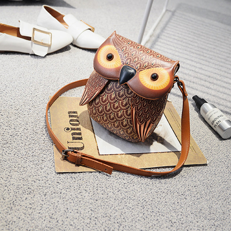 Bolso de hombro al por mayor Pu Owl