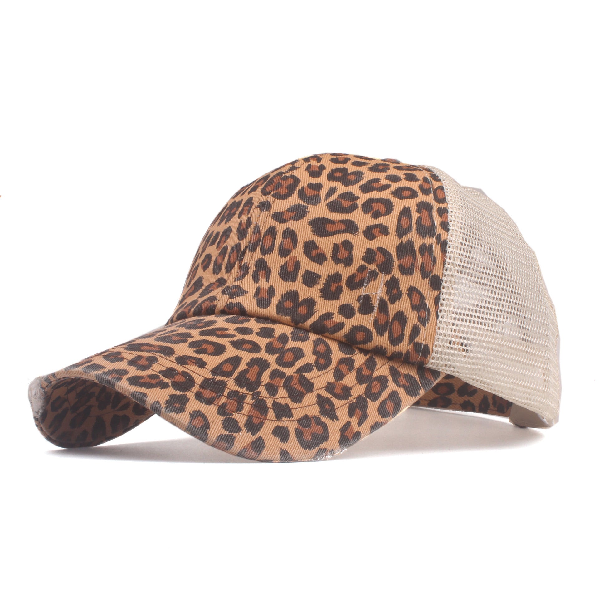 Wholesale Cotton Cross Ponytail Baseball Caps