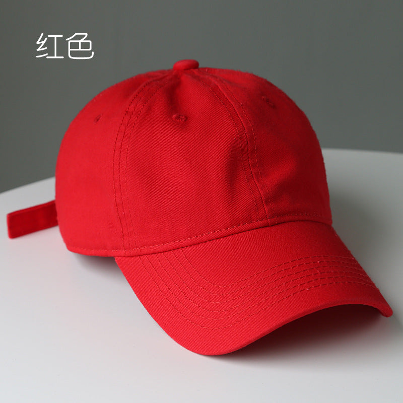 Wholesale Fashion Solid Color Washed Cotton Baseball Cap