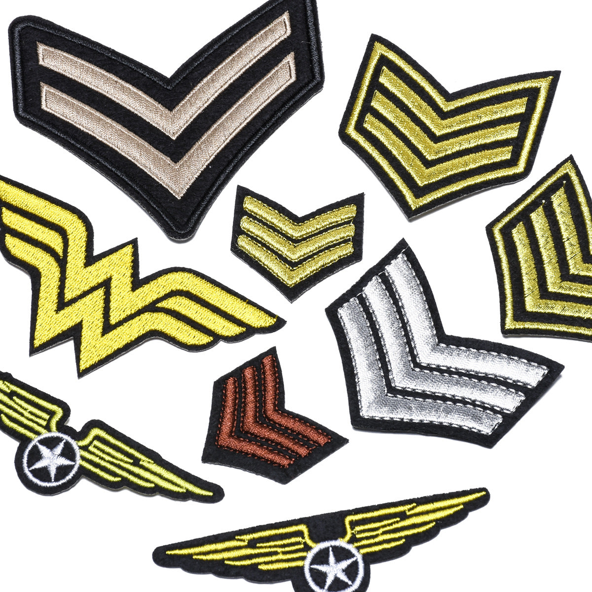 Wholesale 9 Piece Iron On Cloth Patch Set Trendy DIY Fashion Accessory For Clothing Customization Gift Ready For Resale