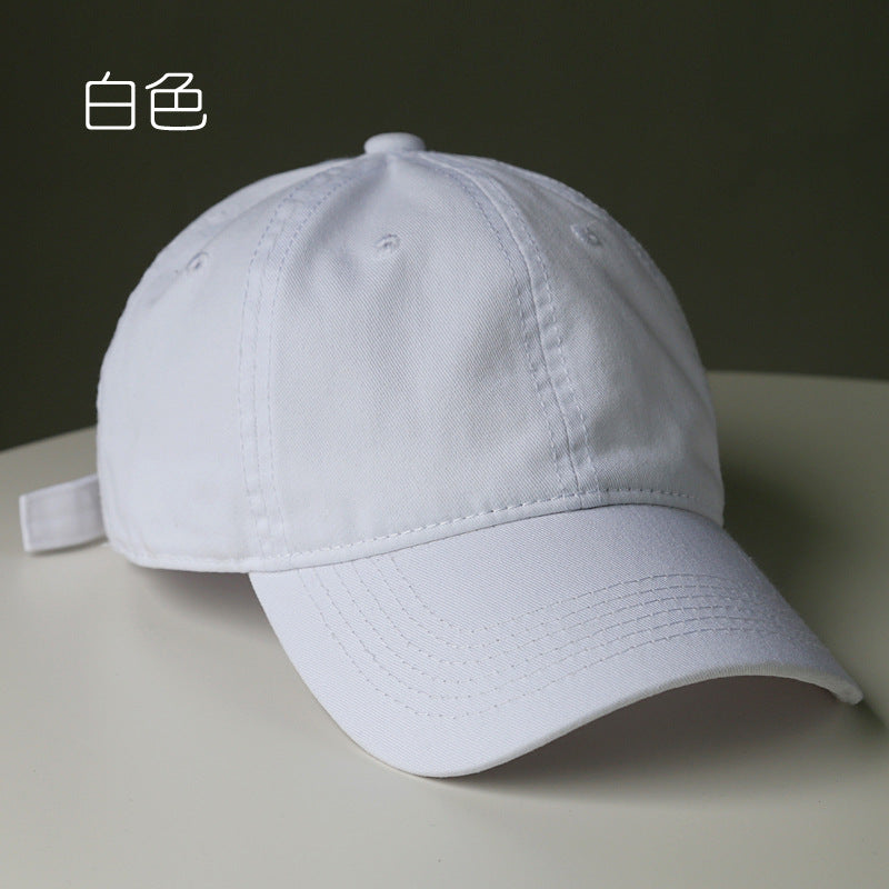 Wholesale Fashion Solid Color Washed Cotton Baseball Cap