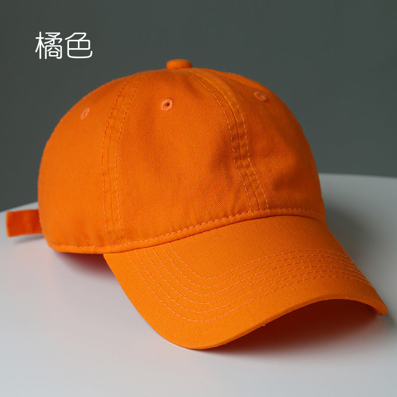 Wholesale Fashion Solid Color Washed Cotton Baseball Cap