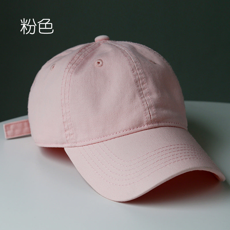 Wholesale Fashion Solid Color Washed Cotton Baseball Cap