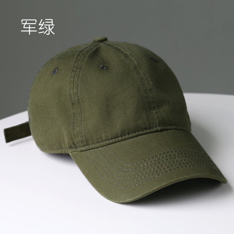Wholesale Fashion Solid Color Washed Cotton Baseball Cap