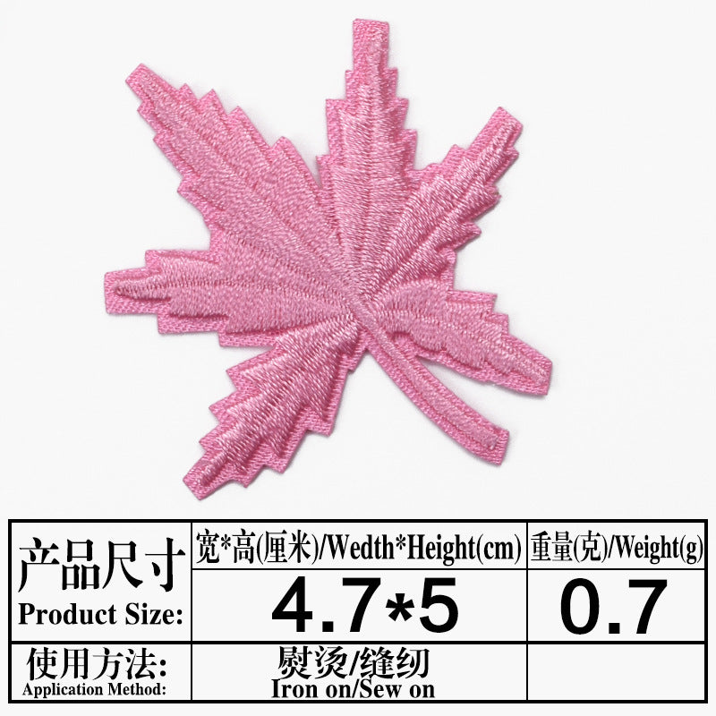 Wholesale Maple Leaf Embroidered Cloth Patch Applique Chic DIY Accessory For Clothing And Home Decor Gift Resale