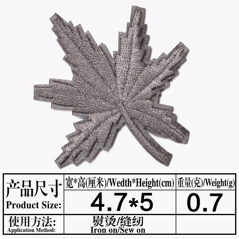 Wholesale Maple Leaf Embroidered Cloth Patch Applique Chic DIY Accessory For Clothing And Home Decor Gift Resale