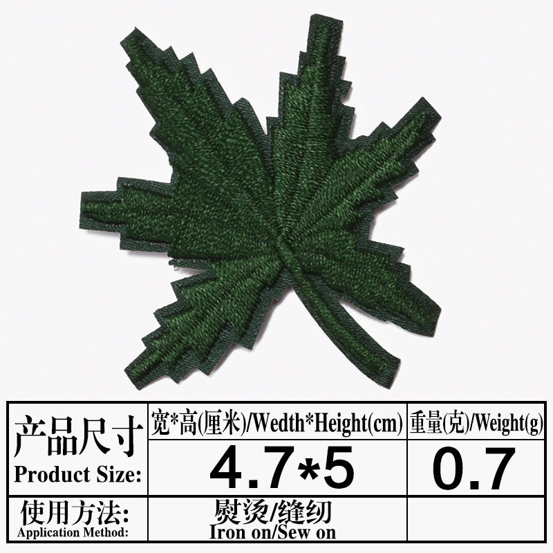 Wholesale Maple Leaf Embroidered Cloth Patch Applique Chic DIY Accessory For Clothing And Home Decor Gift Resale