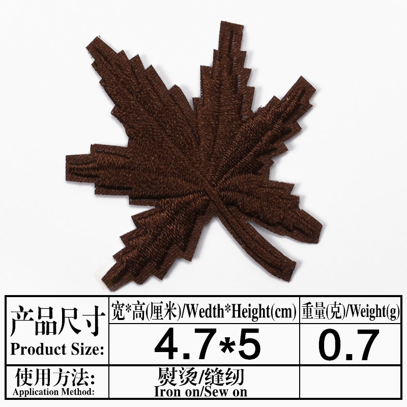 Wholesale Maple Leaf Embroidered Cloth Patch Applique Chic DIY Accessory For Clothing And Home Decor Gift Resale