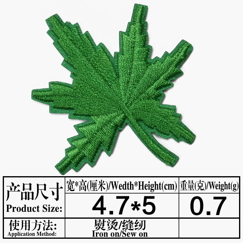 Wholesale Maple Leaf Embroidered Cloth Patch Applique Chic DIY Accessory For Clothing And Home Decor Gift Resale