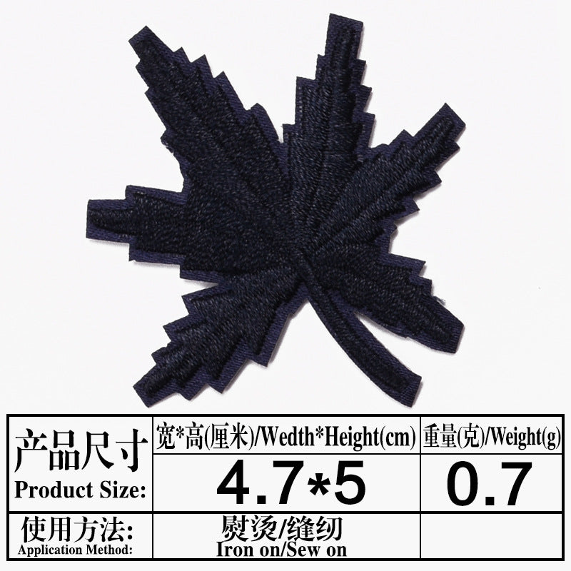 Wholesale Maple Leaf Embroidered Cloth Patch Applique Chic DIY Accessory For Clothing And Home Decor Gift Resale