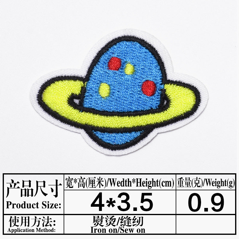 Wholesale Astronaut Space Embroidered Patches Planet Meteorite Combo Set DIY Fashion Accessory For Clothing Coats Gift Boutique Resale